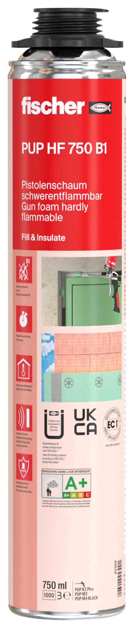 Zor alevlenen B1 750 sınıfı köpük